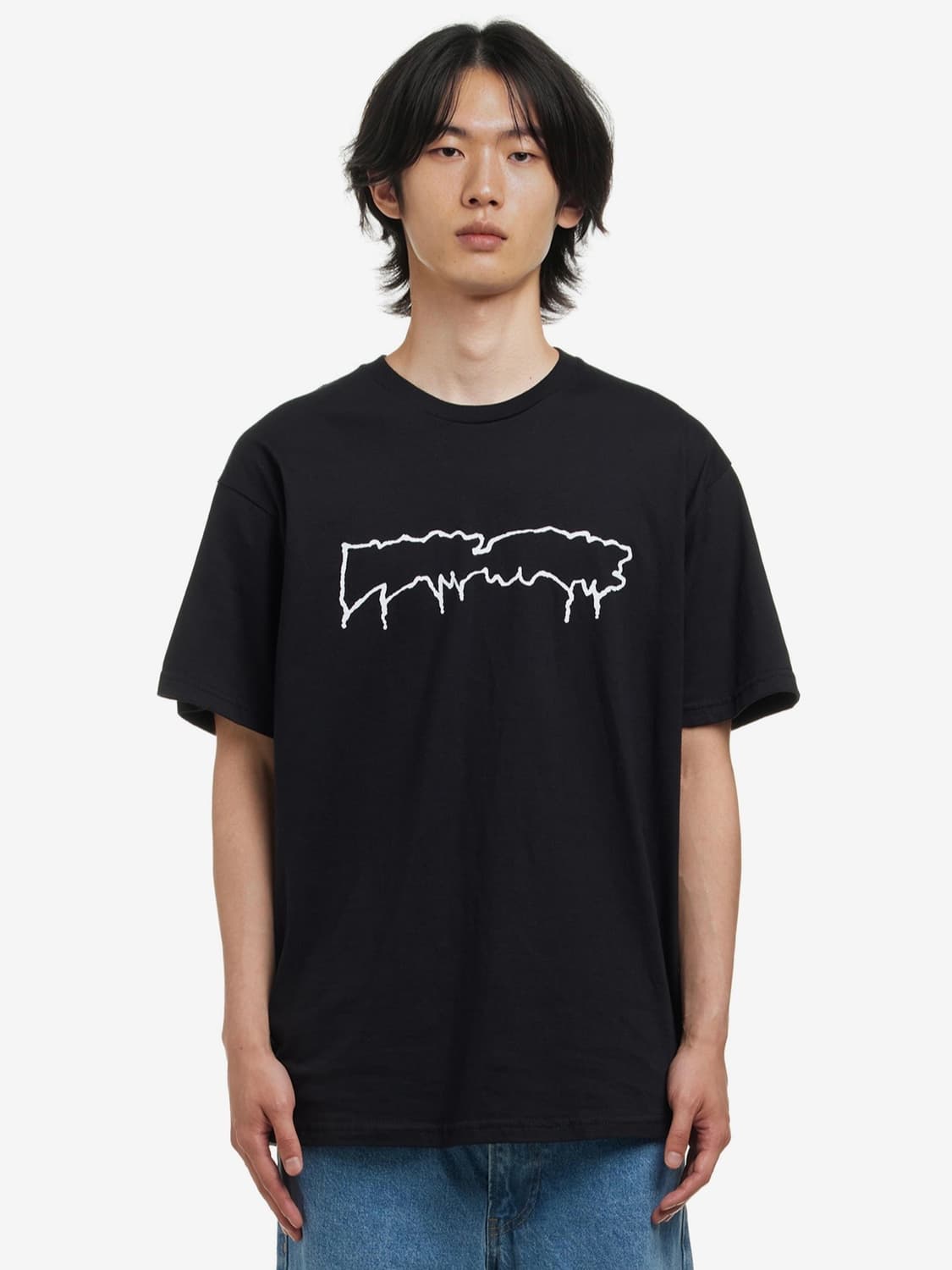 (S) 퍼킹어썸 코리아 스토어 티셔츠 블랙 상품이미지3