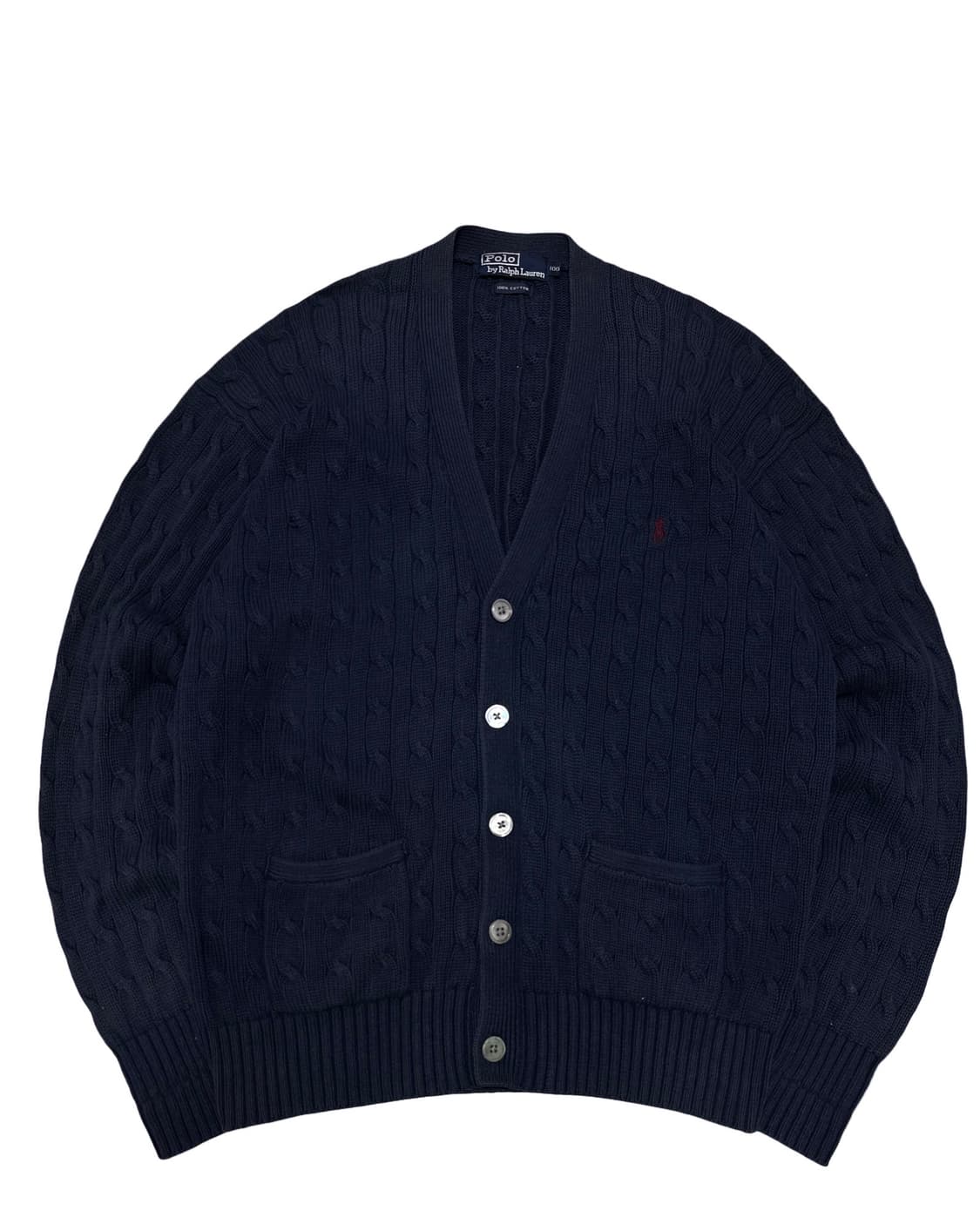 폴로 랄프로렌 네이비 꽈배기 가디건 상품이미지1