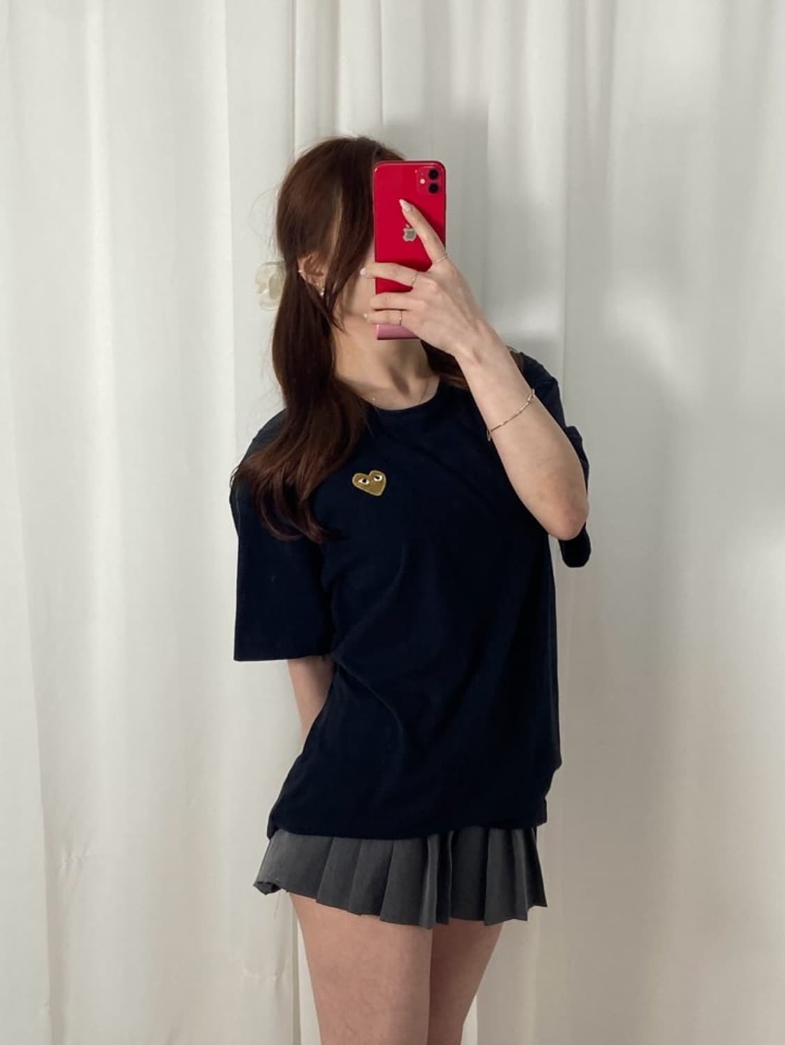 꼼데가르송 골드 와펜 라운드 티 상품이미지2