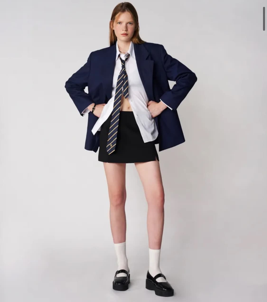 Grove 그로브 노라 자켓&스커트 셋업 블랙 상품이미지4