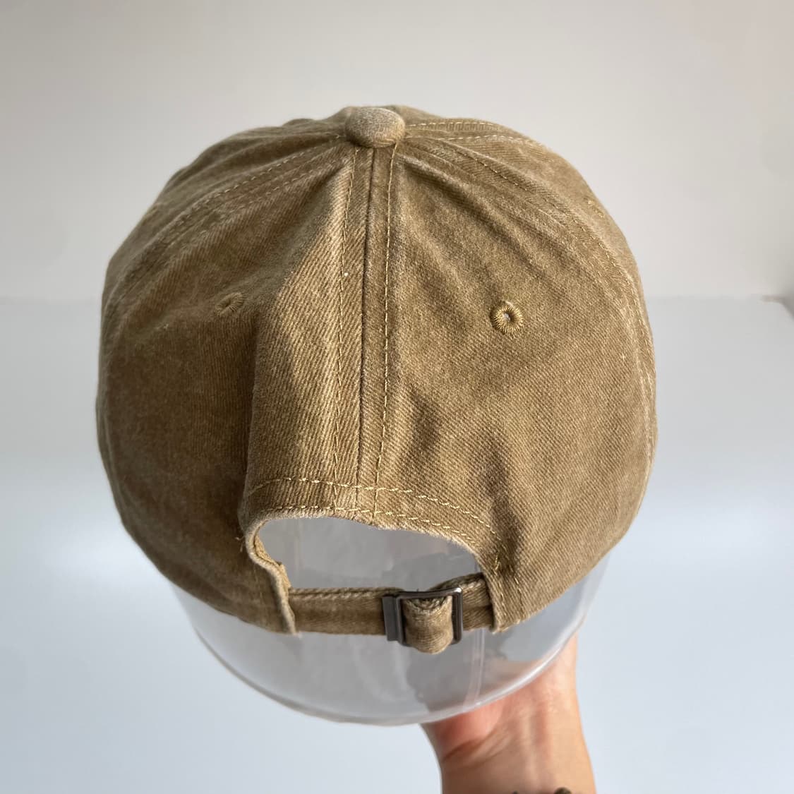 Stussy 스투시 스탁자수 샌드 가먼츠다잉 볼캡 상품이미지3