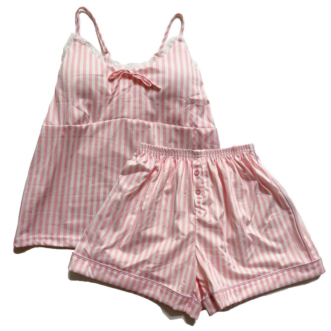 새상품 여자 스트라이프 봄 여름 상하의 홈웨어 잠옷 세트 상품이미지1