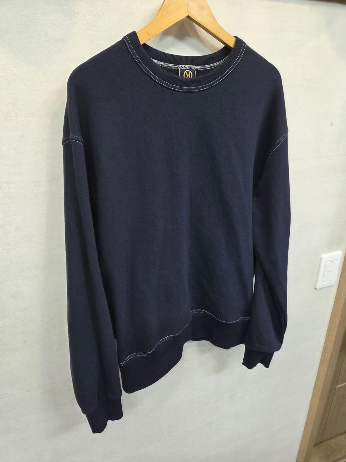 프리즘웍스 자수 스티치 맨투맨 m 상품이미지5