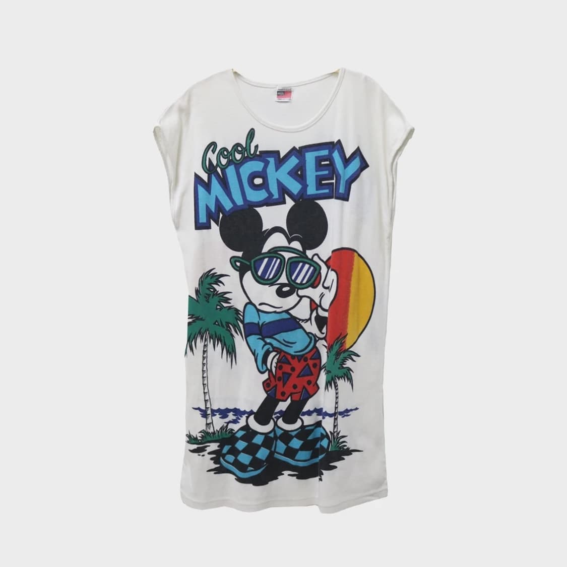 90'S 미키 프린팅 반소매 원피스 65875 상품이미지1