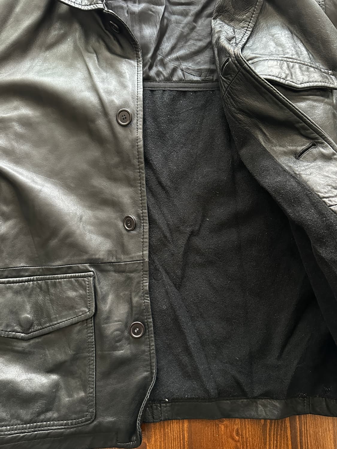 Karrsa 레더 하프 자켓 상품이미지3