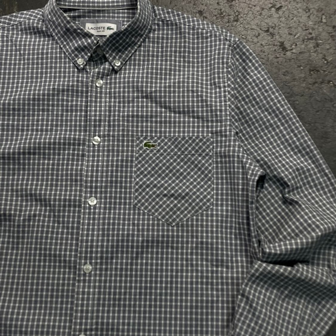 95 라코스테 체크셔츠 상품이미지2