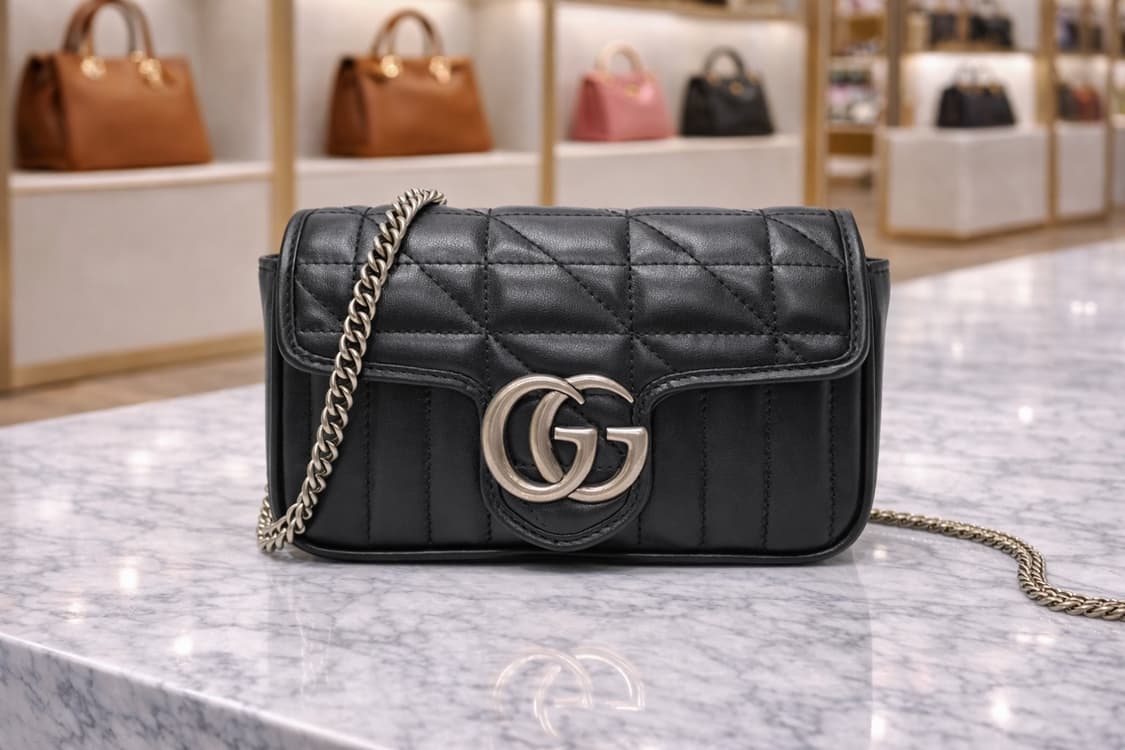 [S급] 구찌 마틀라세 수퍼 미니 크로스백 판매합니다!!! 상품이미지1