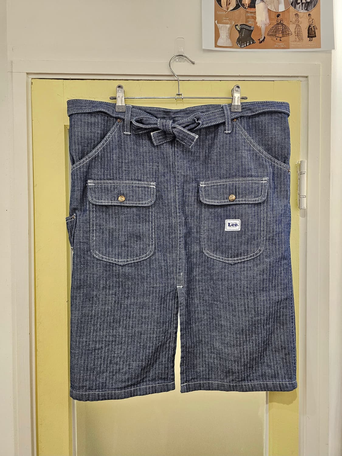 Lee 스트라이프 데님 레이어드 허리치마 상품이미지4