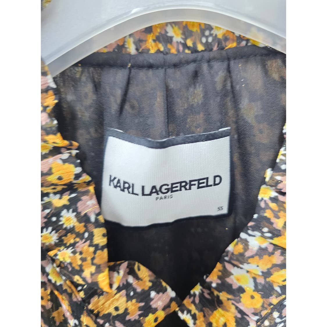 21s 칼라거펠트 플라워 패턴 롱 원피스 M 상품이미지2