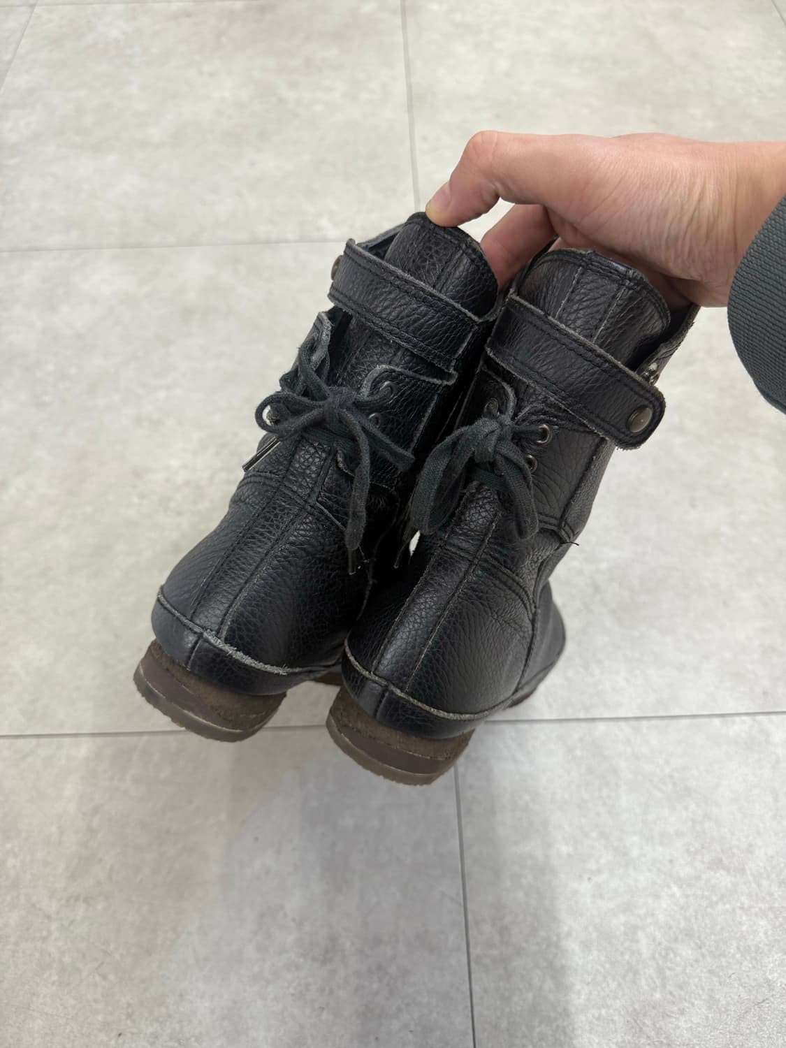 ing 스트랩 레더 부츠 상품이미지6