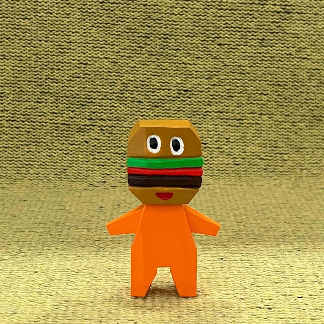 [켄지 무라바야시] 2.5차원 시리즈 - 햄버거 핸드메이드 우드카빙 상품이미지1