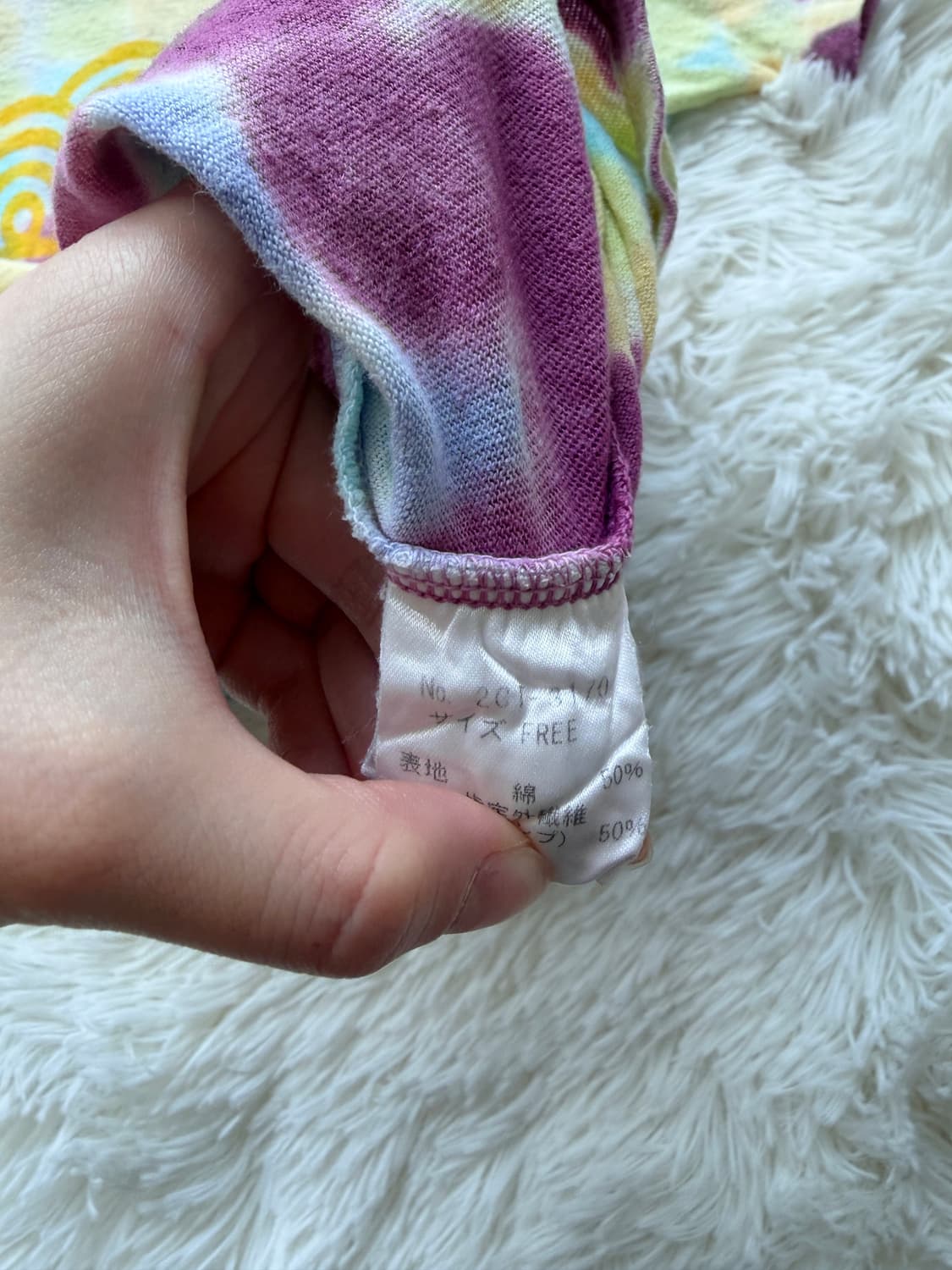 히스테릭 글래머 아카이브 히스걸 타이다이 레인보우 반팔 티셔츠 상품이미지4