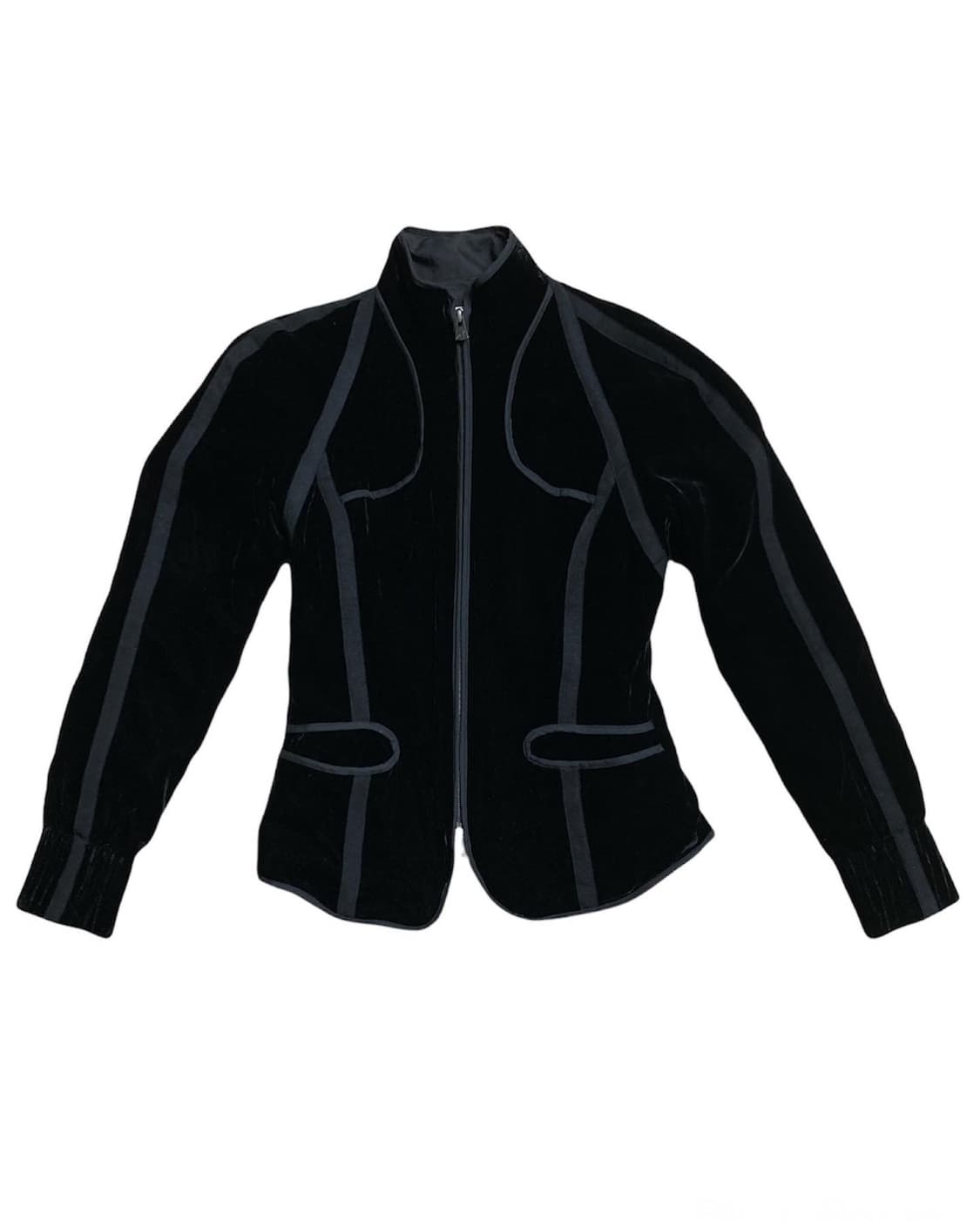 아르마니 벨벳 파이핑 자켓 상품이미지2