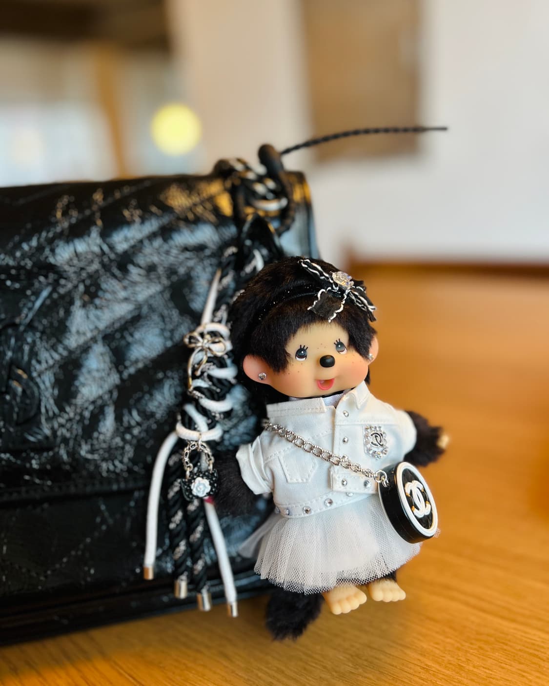 (37)정품몬치치🤍🖤올 화이트  상품이미지7