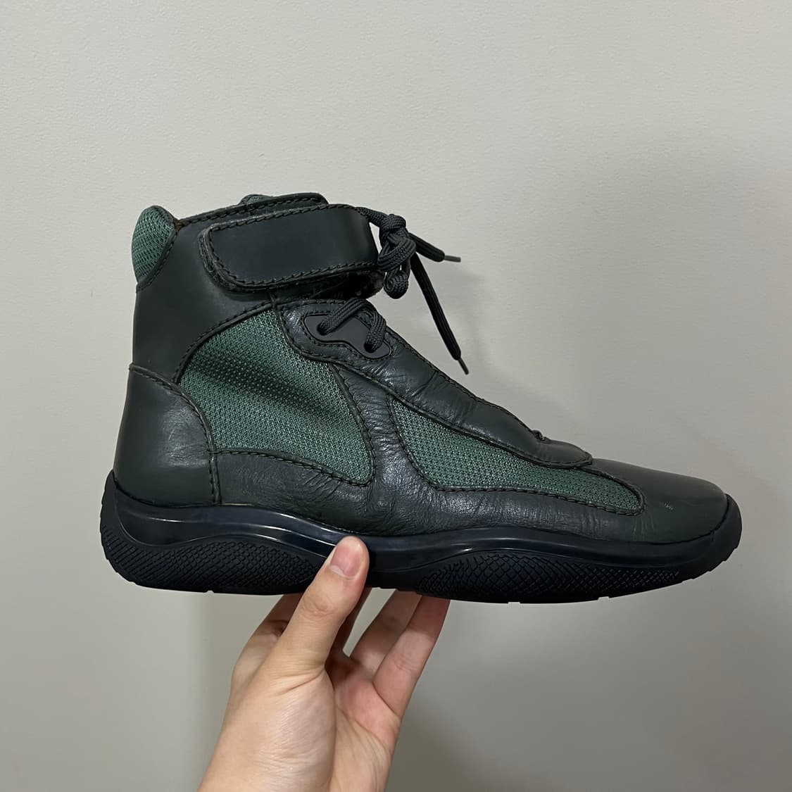Prada America Cup High Top Sneakers 상품이미지4