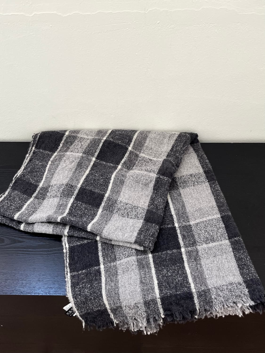 theory 울 체크 스카프 상품이미지4