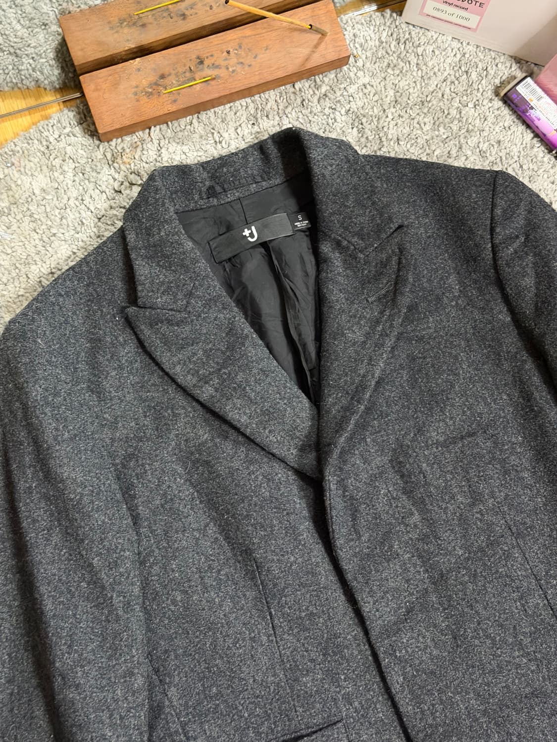 유니클로 +J 히든버튼 울 코트 상품이미지3