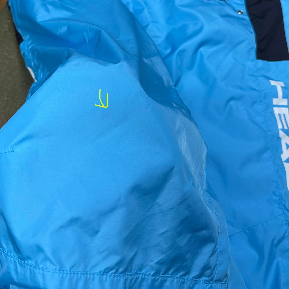 헤드 하늘색 7부 바지 트레이닝 트랙팬츠 츄바 츄리닝 바지 상품이미지8