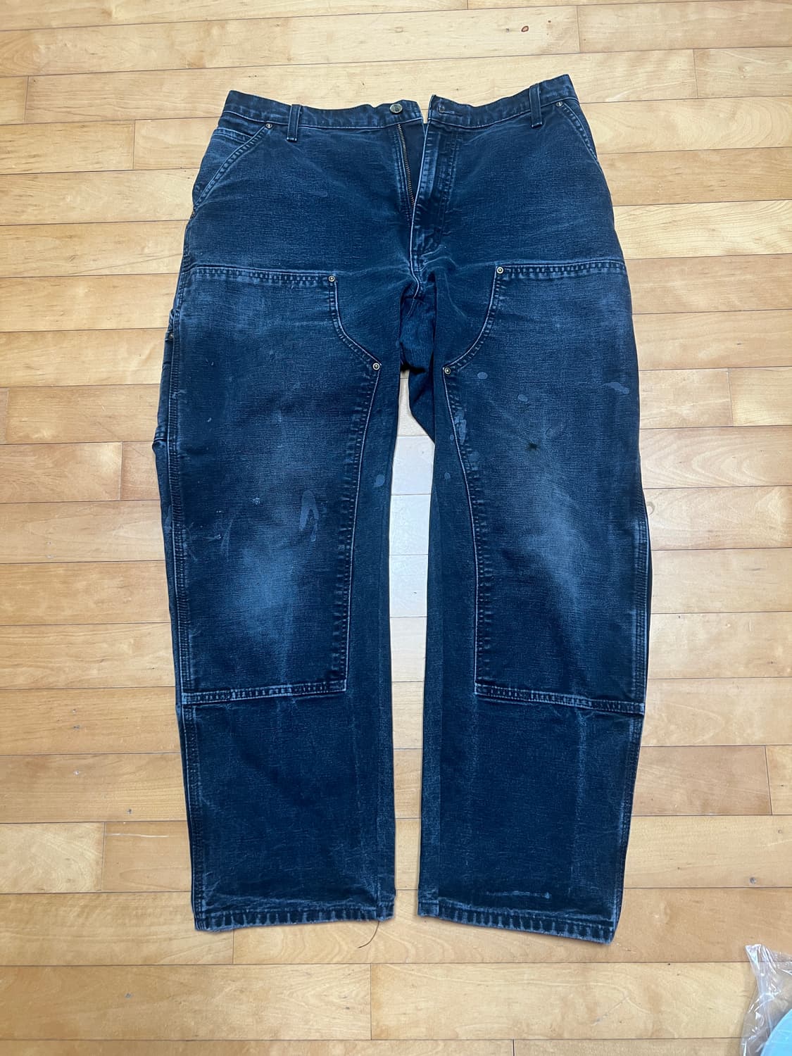 OG 칼하트 더블니 블랙 하드페이드 상품이미지1