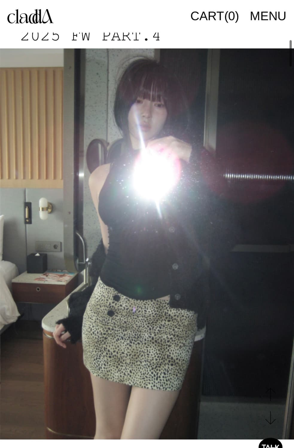 클라따 cladda 레오파드 스커트 상품이미지2