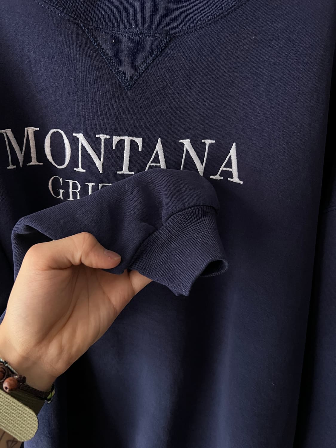 [2XL]90's 러셀 Made in USA 네이비 스웻셔츠 상품이미지6