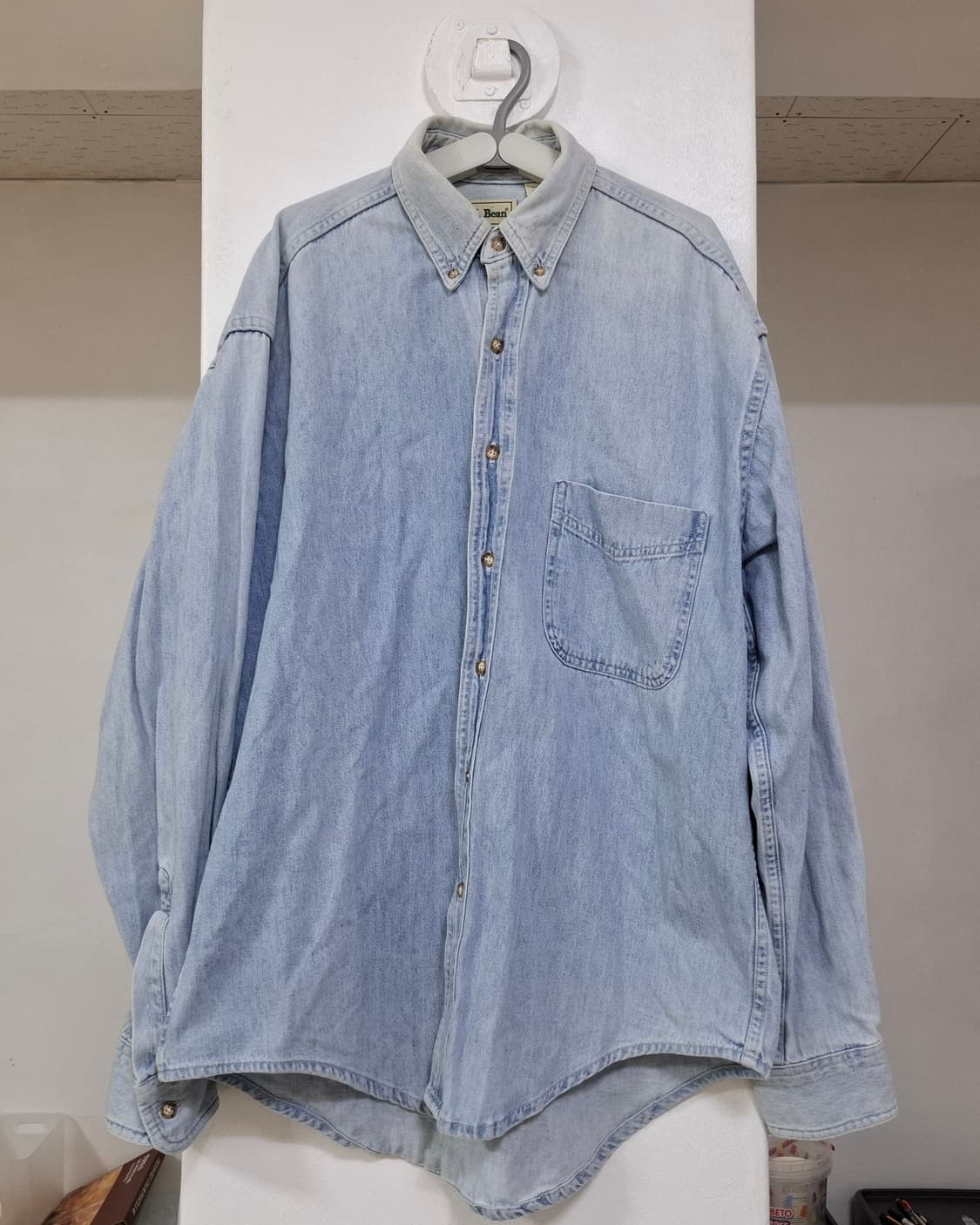 엘엘빈 데님 셔츠 연청 m 상품이미지1