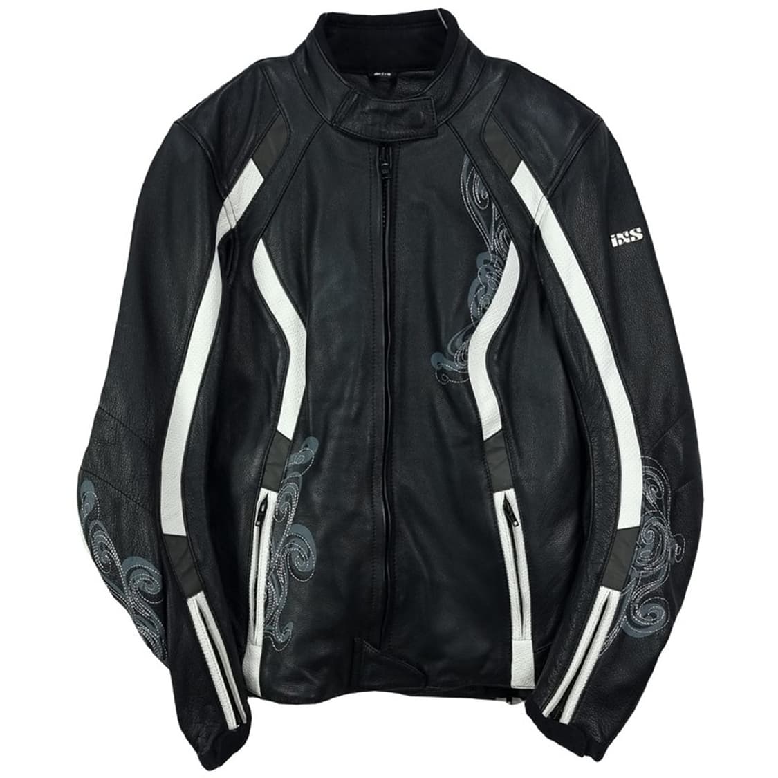 [IXS] 리얼 카우 스킨 레더 바이커 레이싱 자켓 블랙 M17813 상품이미지2