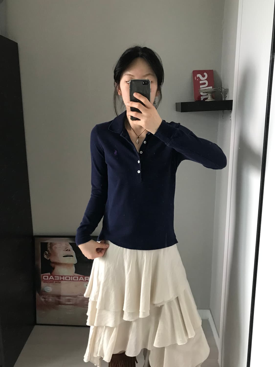 폴로 랄프로렌 포니로고 여성라인 긴팔 카라티 상품이미지4