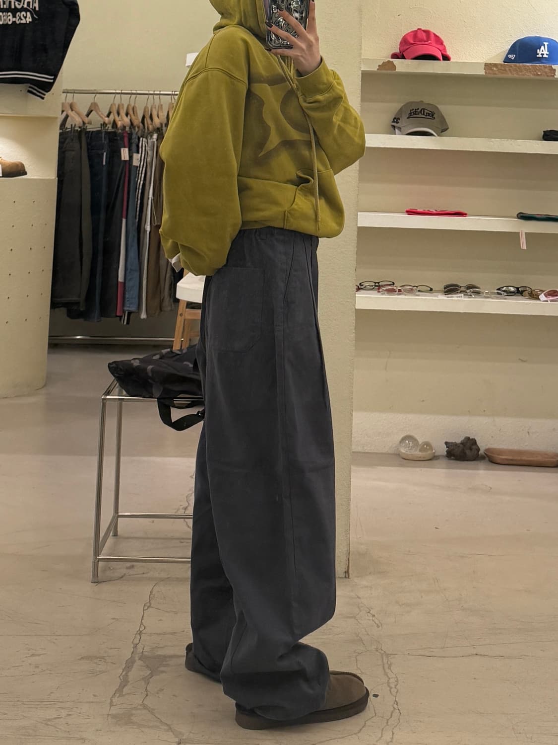 마가렛 투턱 밴딩 와이드 슬랙스 팬츠 U1357 상품이미지2