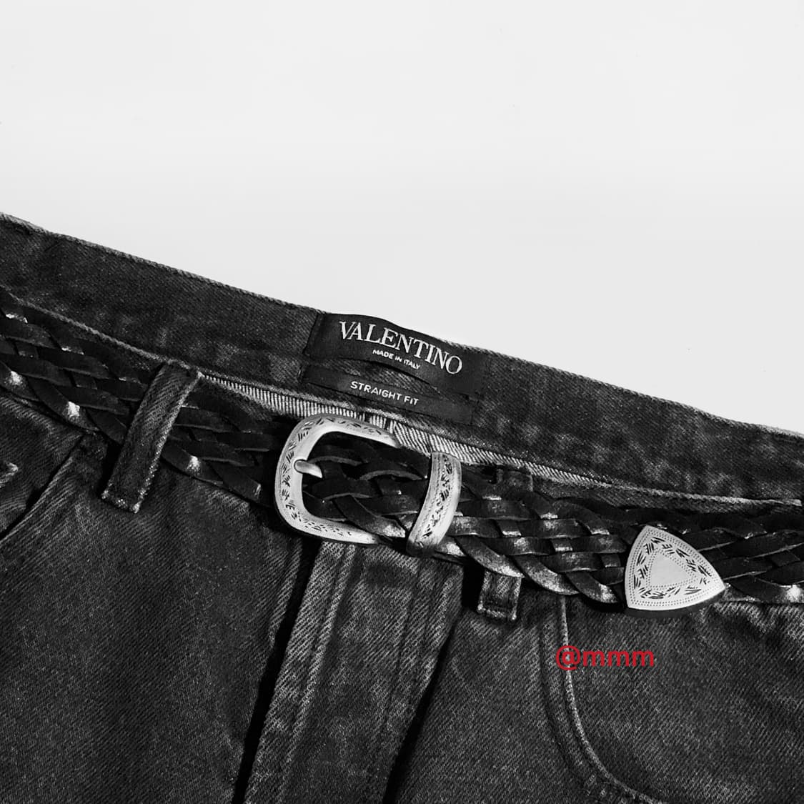 [Unisex] 위빙메쉬 레더 웨스턴 벨트 상품이미지2