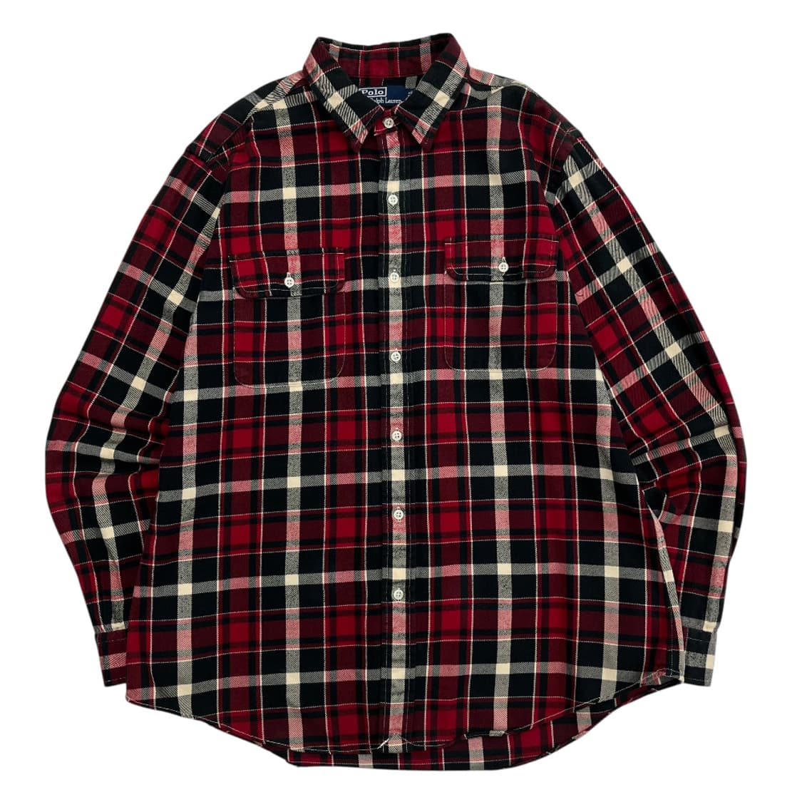 폴로 랄프로렌 더블포켓 타탄체크 울 셔츠 L 상품이미지2