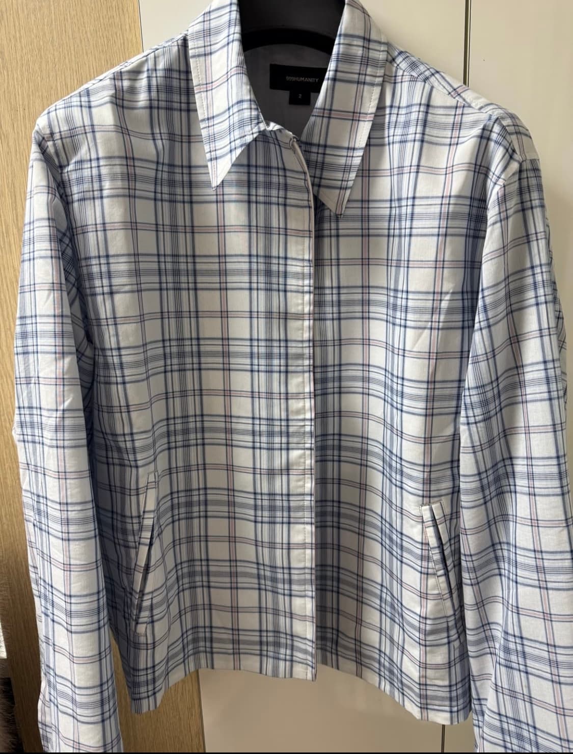 [2] 999휴머니티 체크 셔츠 자켓 셔켓 샘플 상품 상품이미지1