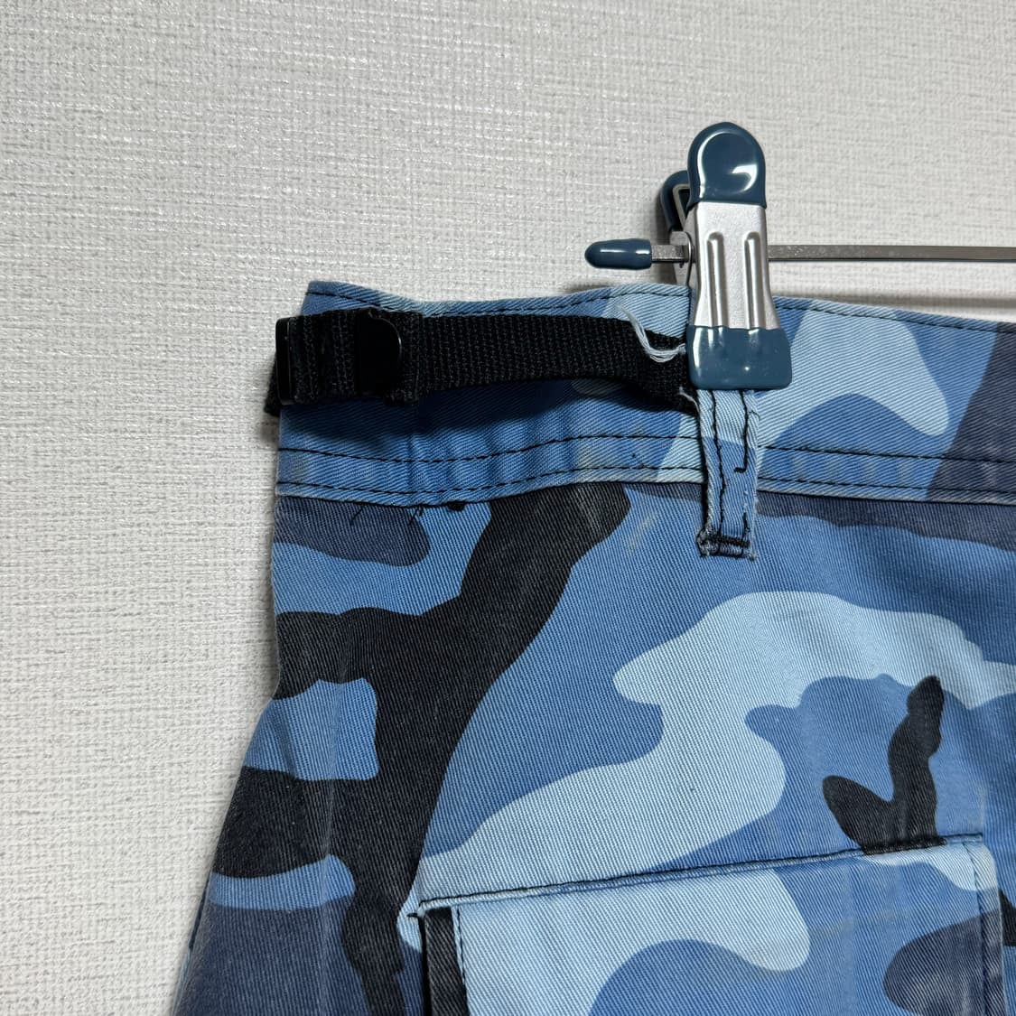 블루 카모 밀리터리 카고 바지 상품이미지4