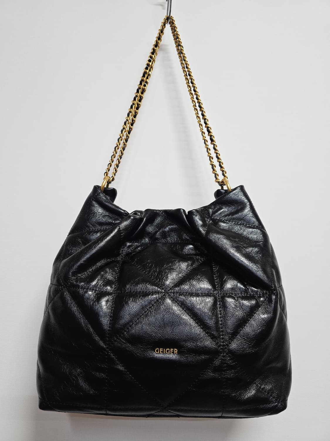 GEIGER 블랙 퀼팅 체인 숄더백 상품이미지1