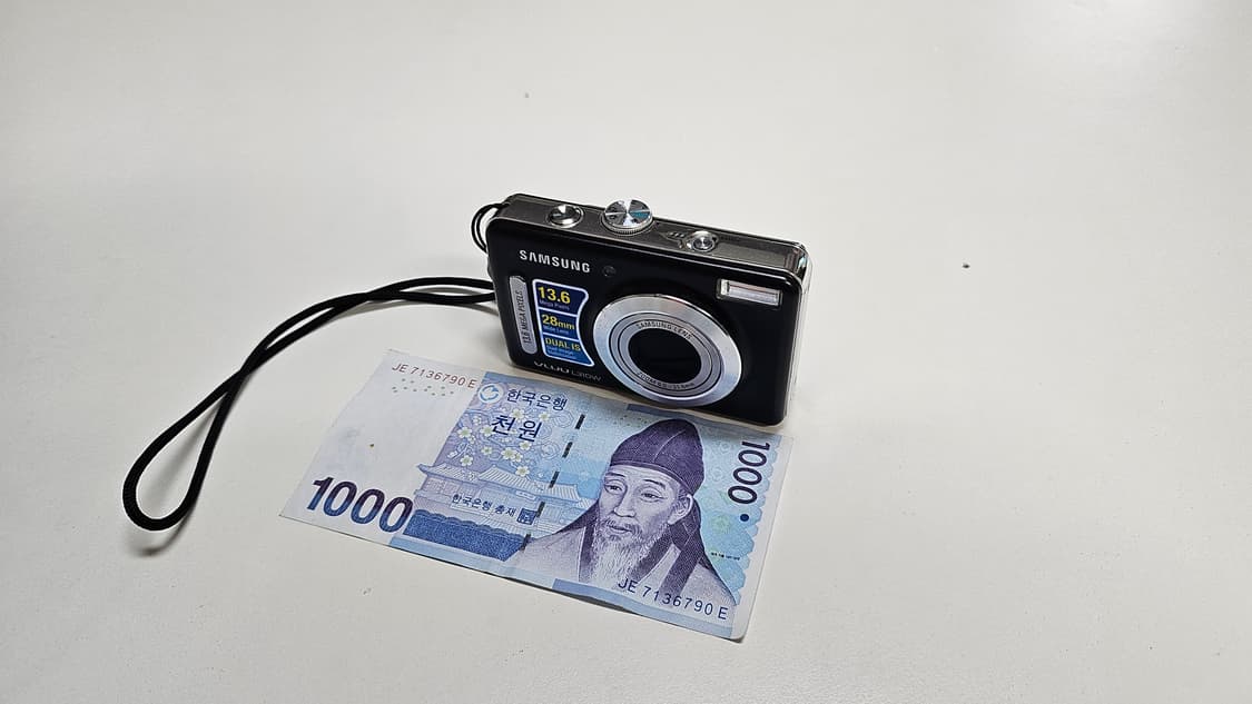 작례O 플래그십 삼성 블루 L310W 디지털카메라 빈티지 디카 상품이미지1