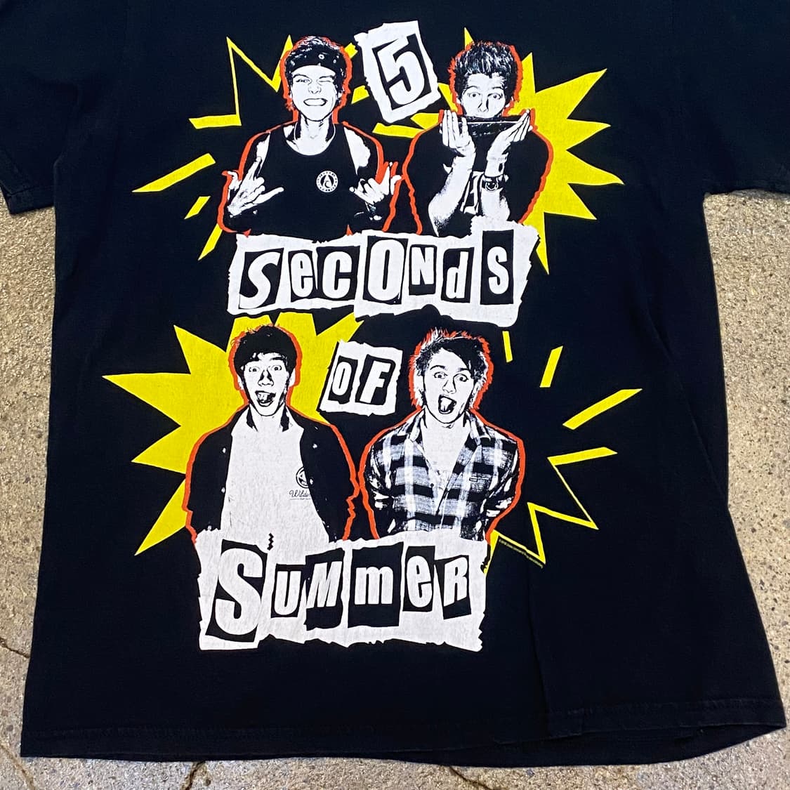 미국 빈티지 밴드 파이브세컨즈오브더써머 투어 반팔티 락티셔츠 상품이미지2