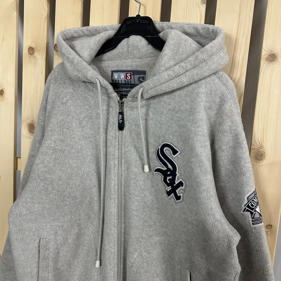 (XL) MLB 90s 화이트삭스 플리스 후드 자켓 후리스 상품이미지3