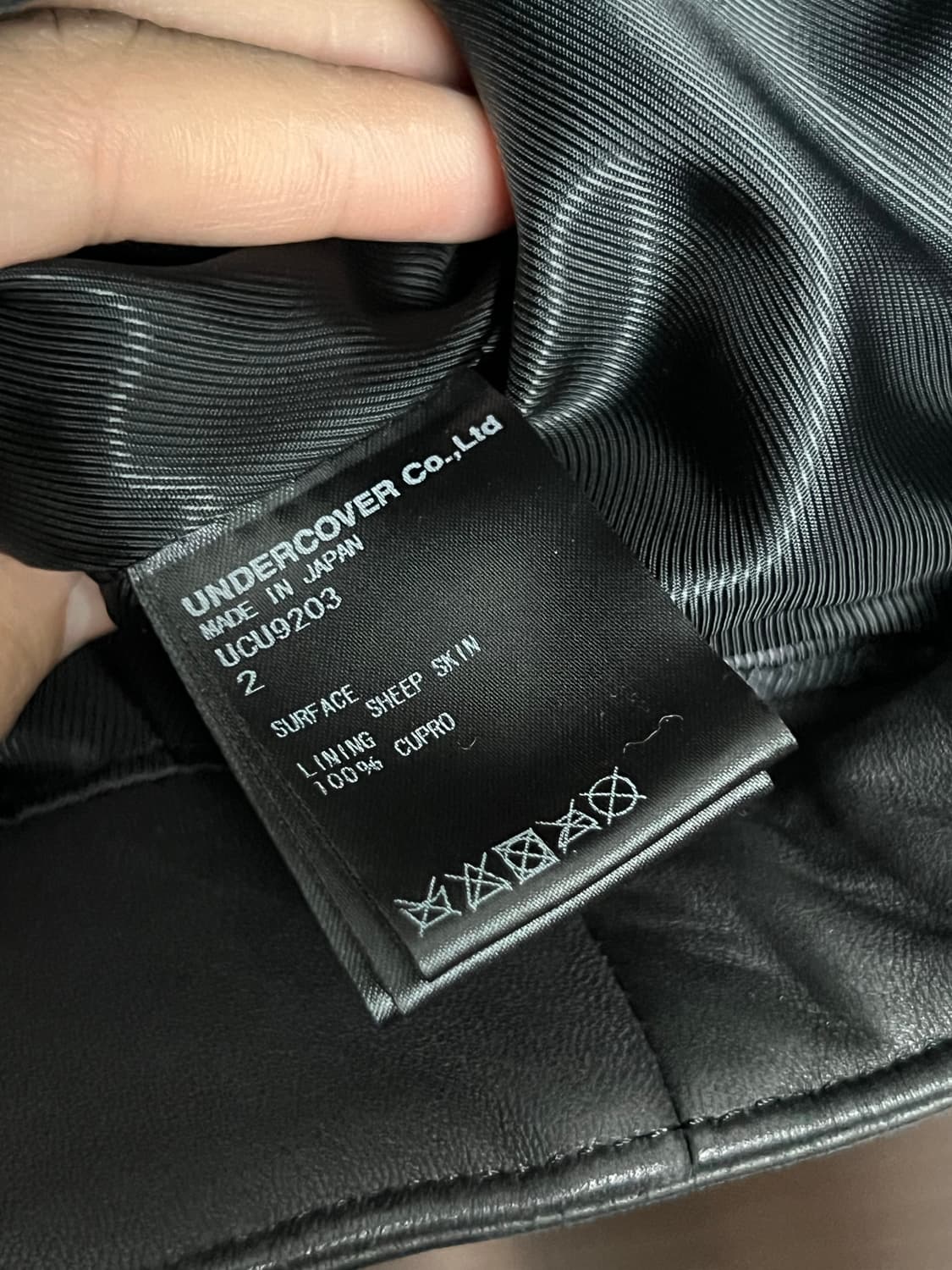 언더커버리즘 18SS 양가죽 더블 라이더자켓 상품이미지7