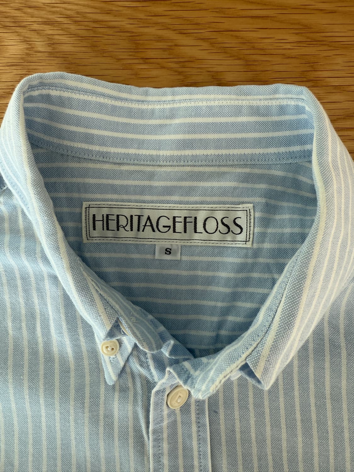 헤리티지 플로스(HERITAGEFLOSS) 핀스트라이프 셔츠 상품이미지7