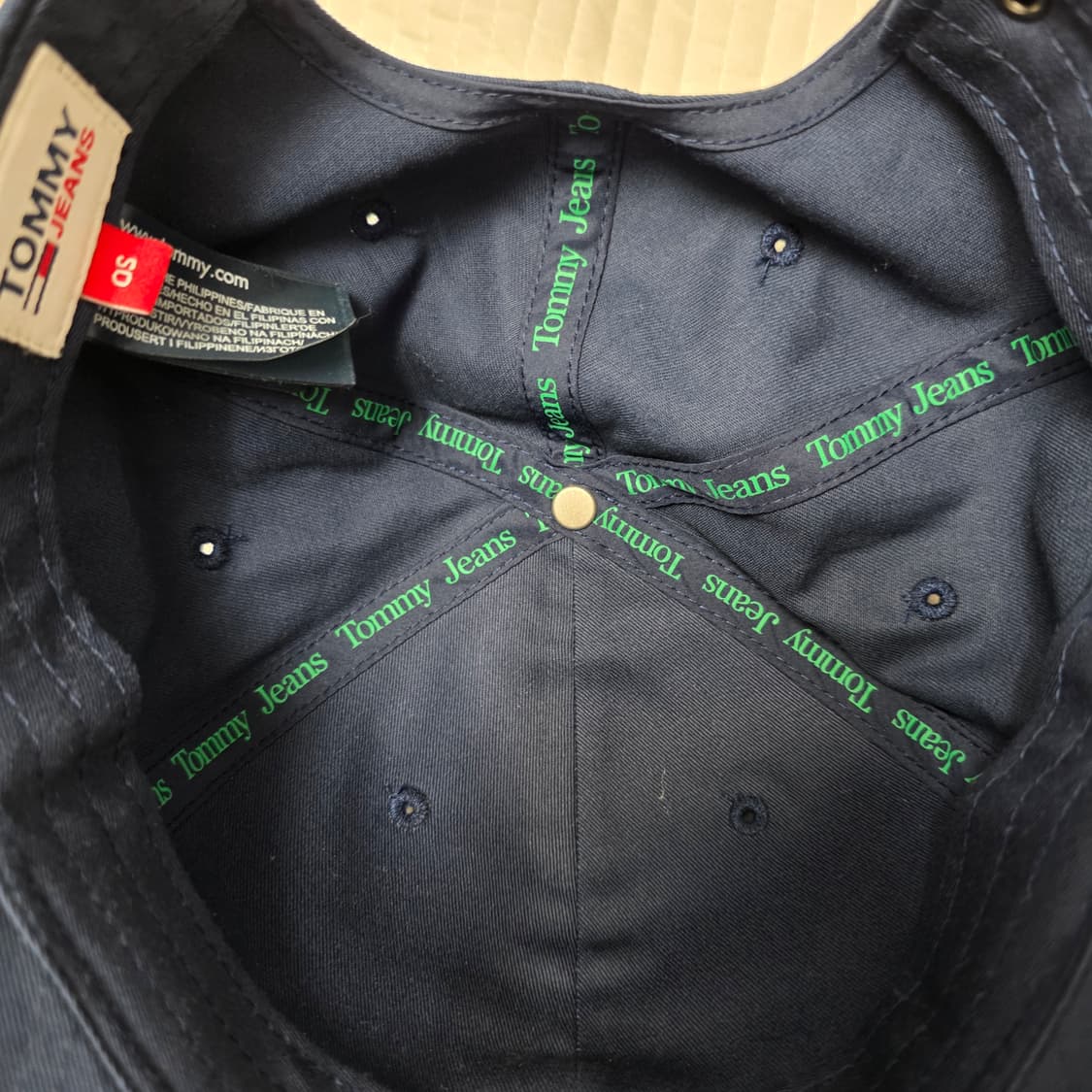 타미힐피거 빅로고 네이비 볼캡 모자 상품이미지4