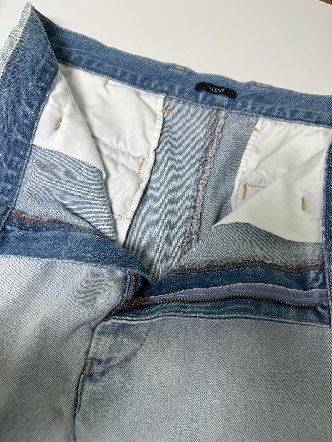 YLEVE 일레브 연청 데님 팬츠 5사이즈 상품이미지4
