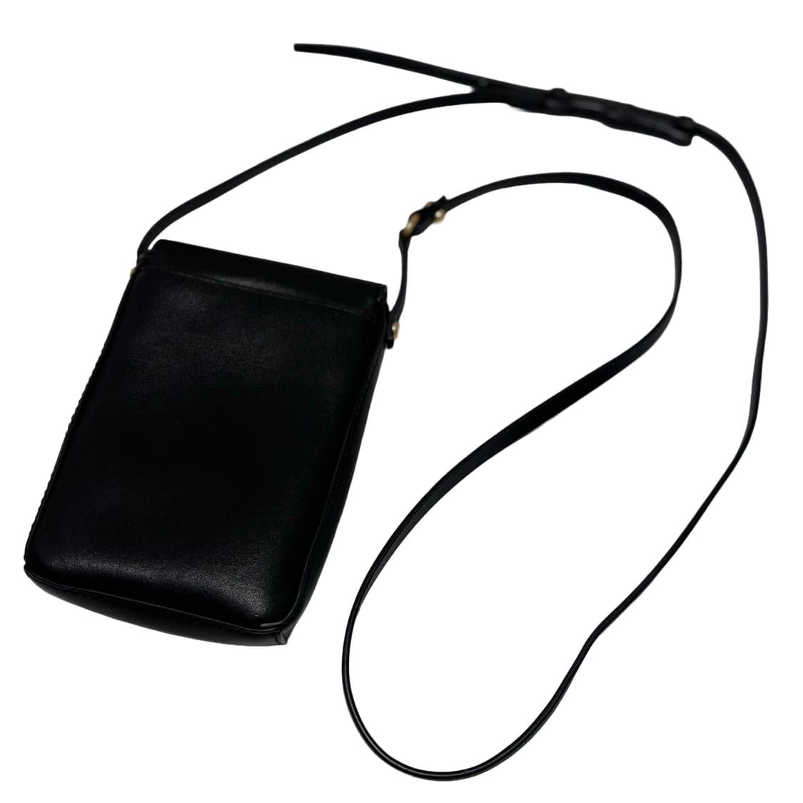 토리버치 밀러 메탈 로고 레더 폰 크로스바디 백 블랙 상품이미지5