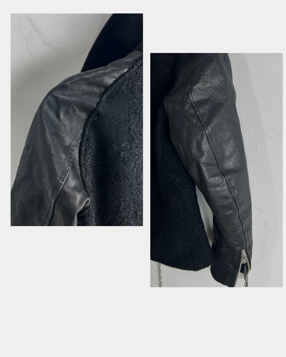 이사무 카타야마 백래쉬 Horse Leather Arm Jacket 상품이미지6