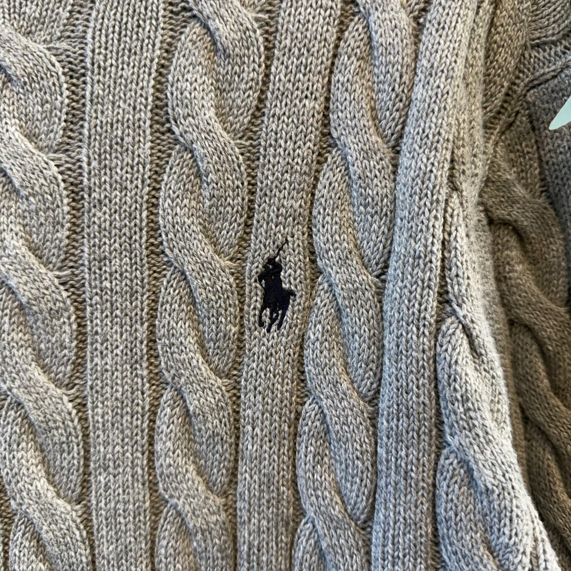 폴로랄프로렌 그레이 꽈배기 니트  상품이미지4