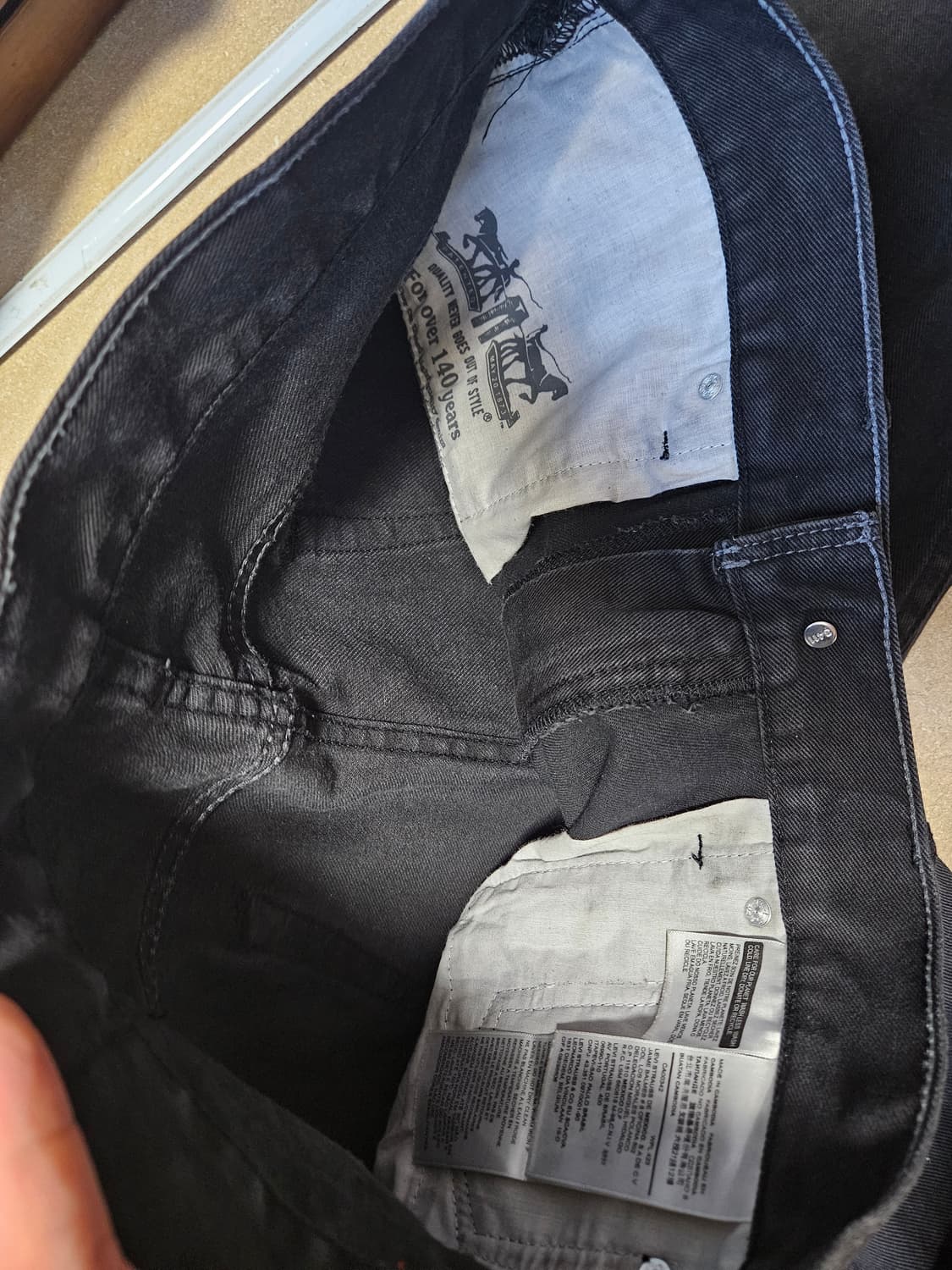리바이스 517 블랙진 부츠컷 33x32 levis boot cut 상품이미지8