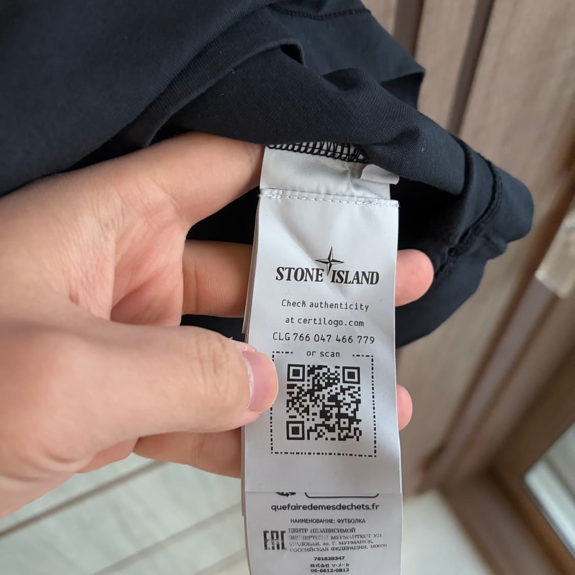 [새상품]스톤아일랜드 로고 패치 포켓 반팔 티셔츠 네이비 키즈 12A 상품이미지3