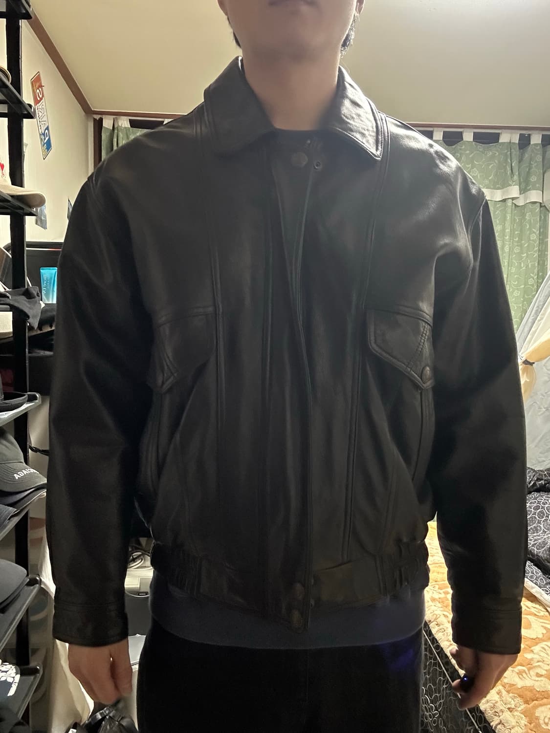 빈티지 양가죽 블루종 블랙 XL 사이즈 상품이미지6