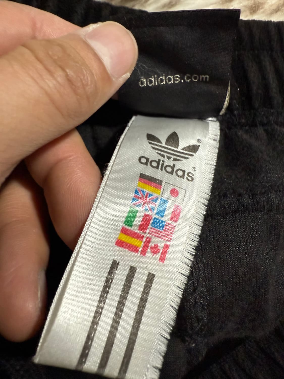 아디다스 블랙벨벳 골드삼선 와이드 트랙팬츠 105 상품이미지7