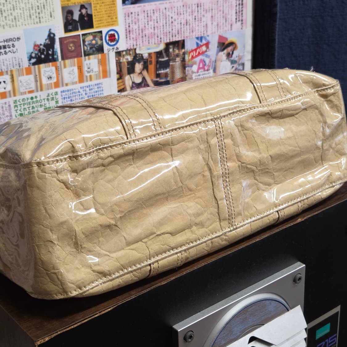 요시다 포터 PVC 페이퍼 베이지 미니 토트백 상품이미지7