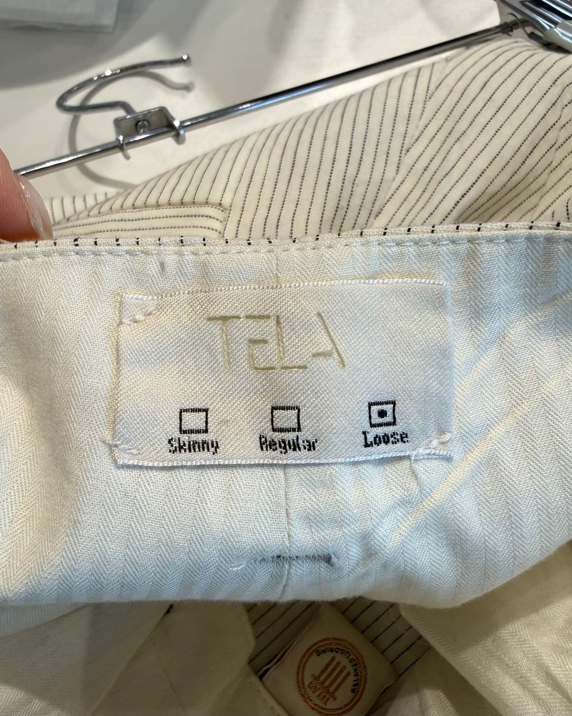 텔라 아이보리 스트라이프 벨티드 팬츠 상품이미지8